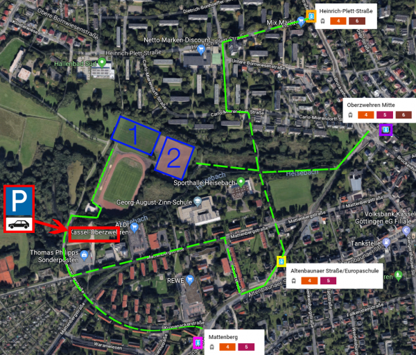 SommerPlatz Wegbeschreibung Sommertrainingsplatz