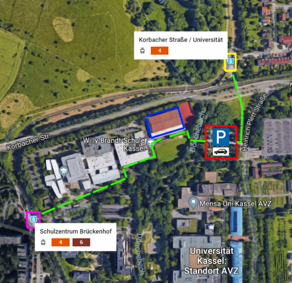 Wegbeschreibung Halle V2 Wegbeschreibung Sporthalle