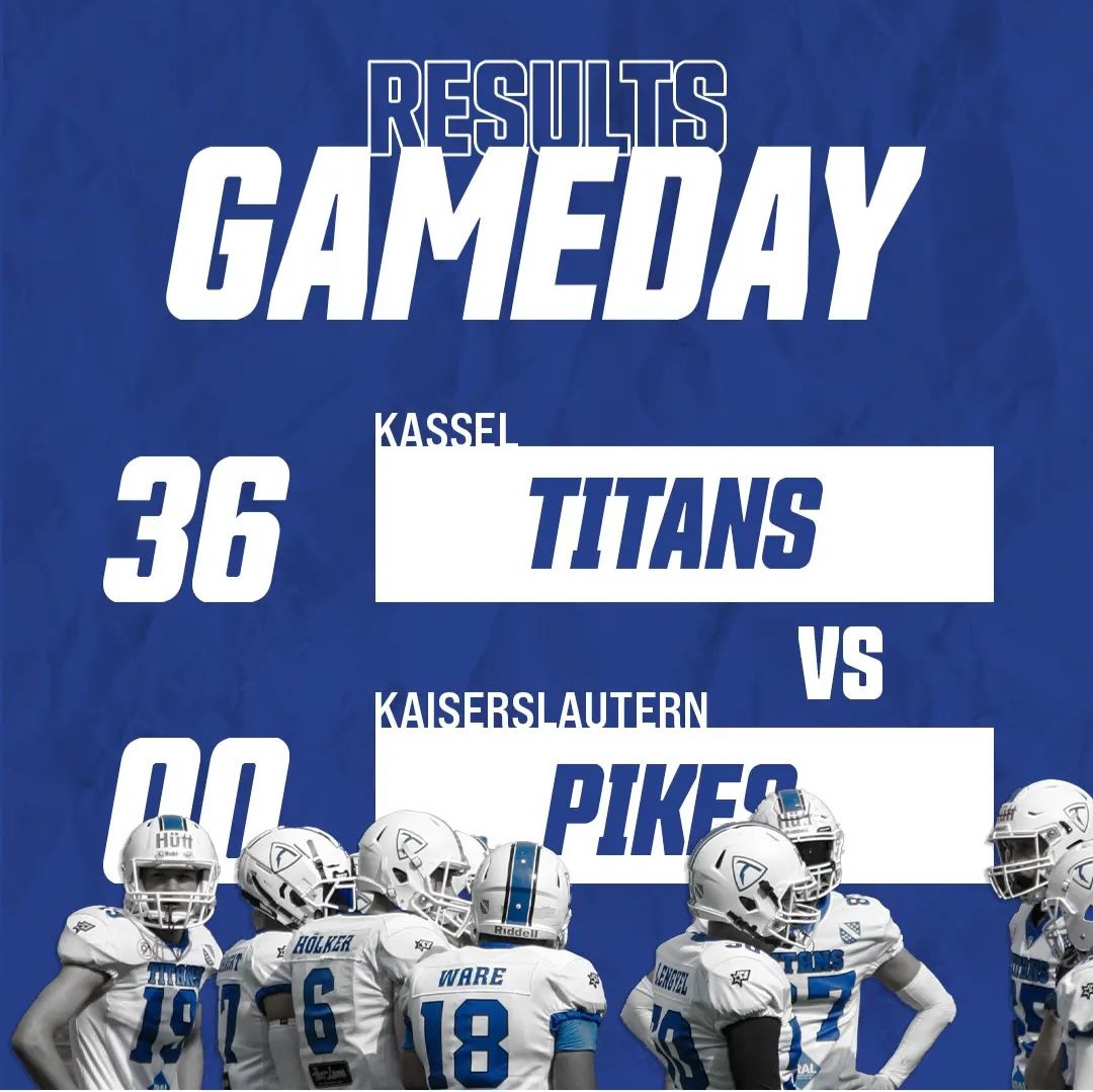 Spielbericht Kassel Titans vs. Kaiserslautern Pikes