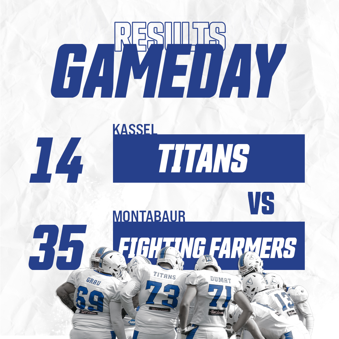 Results Kassel Titans vs. Montabaur Fighting Farmers